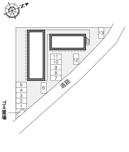 ★手数料０円★武蔵村山市伊奈平　月極駐車場（LP）